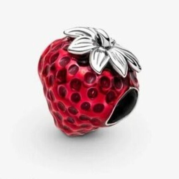 Pandora Seeded Strawberry Fruit Charm - Picture 2 of 3